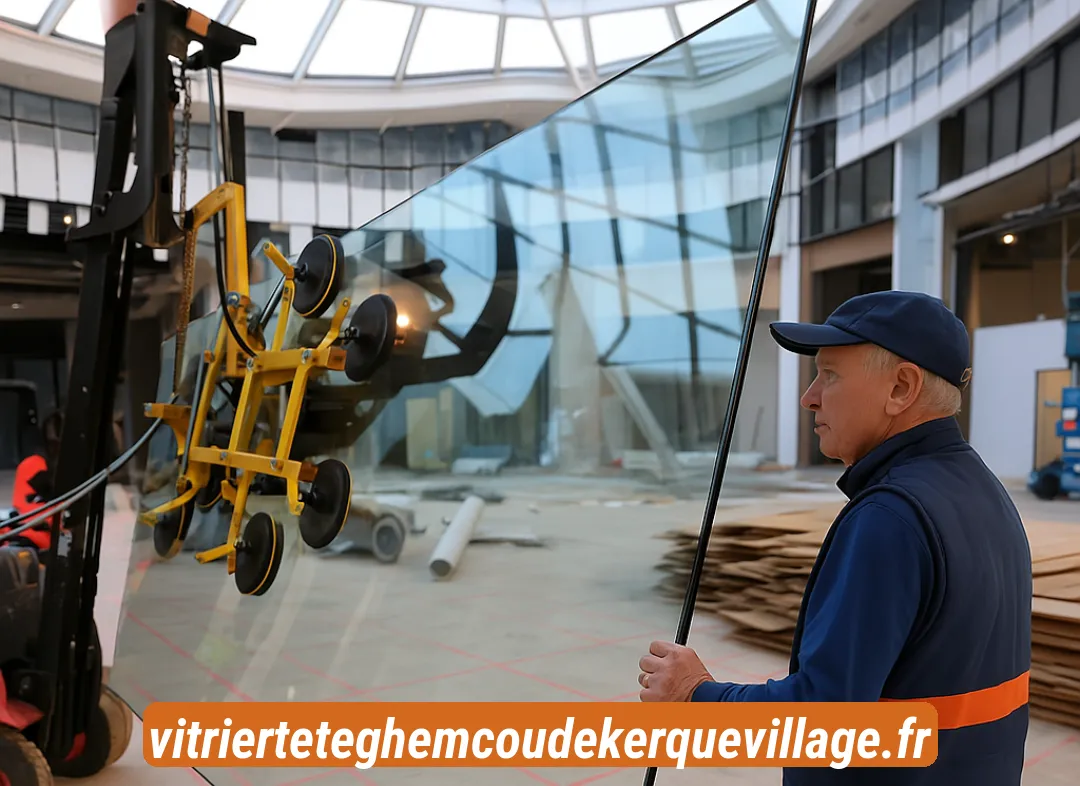 Remplacement de vitrine magasin Téteghem-Coudekerque-Village